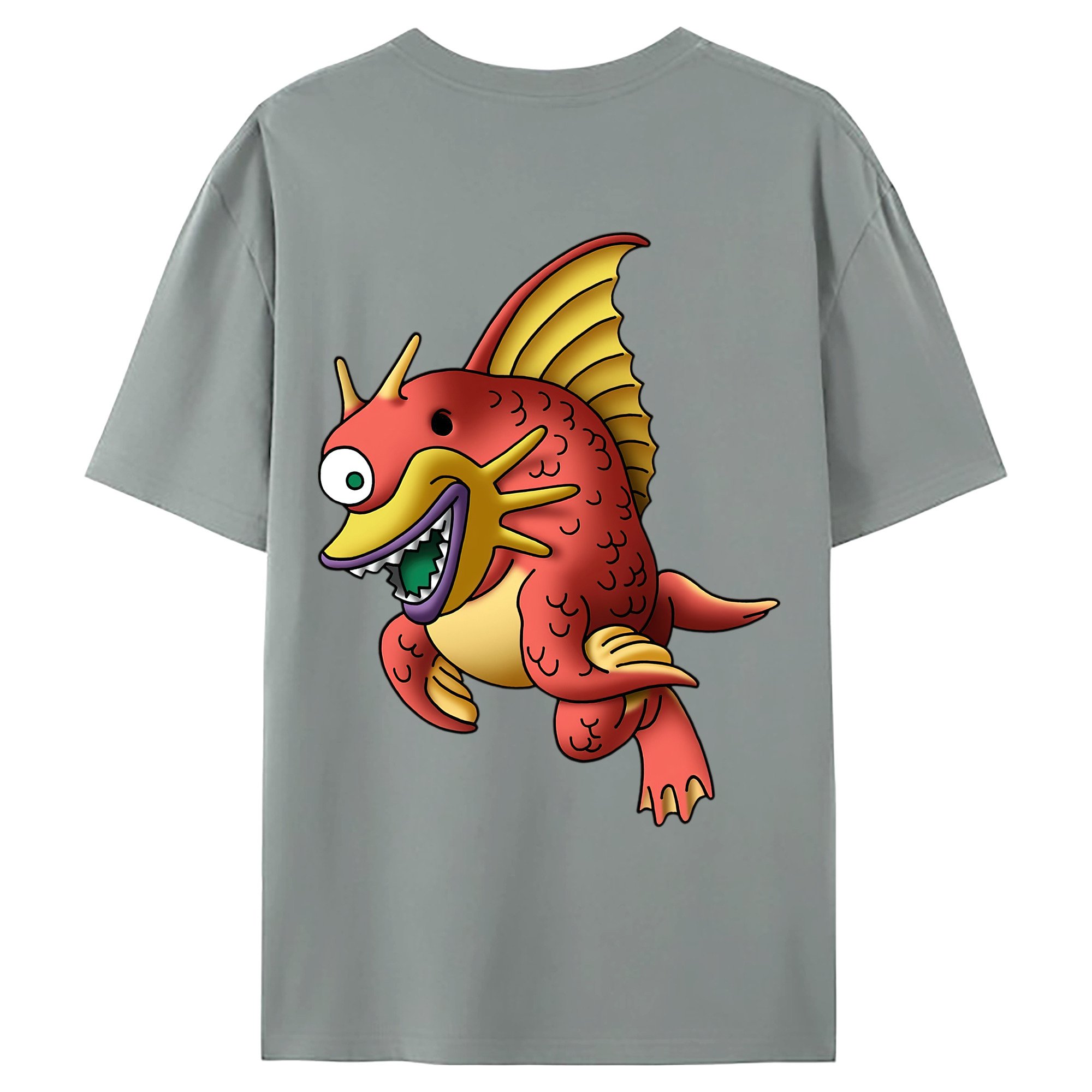（画像用） ドラゴンクエスト Doragon Kuesuto Dragon Quest 綿100％ メンズ半袖Tシャツ（バックプリント） 通気性